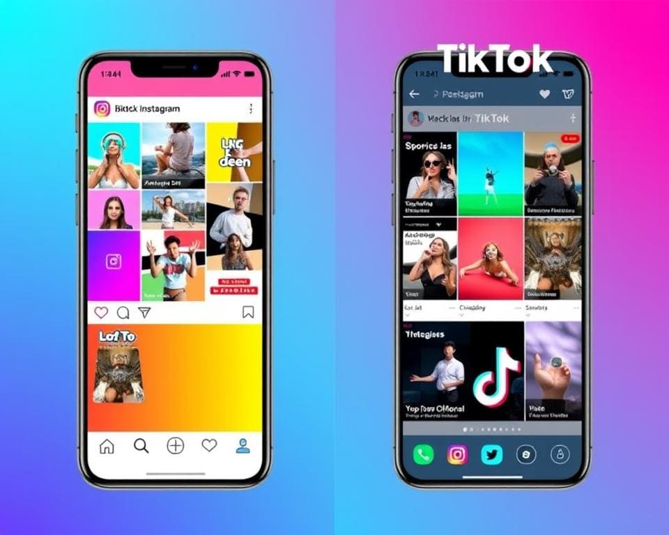 advertentieformaten vergelijken op Instagram en TikTok