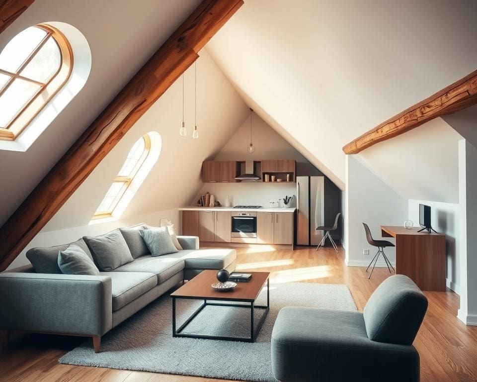 Een loft-indeling maken van een oude zolderverdieping