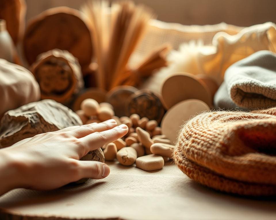 Hoe breng je warmte via tactiele materialen?
