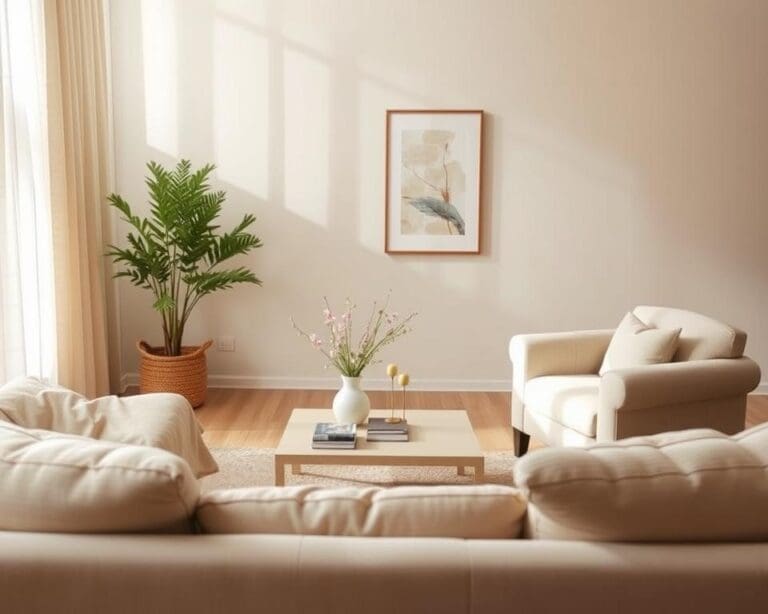 Waarmee maak je een woonkamer visueel rustiger?