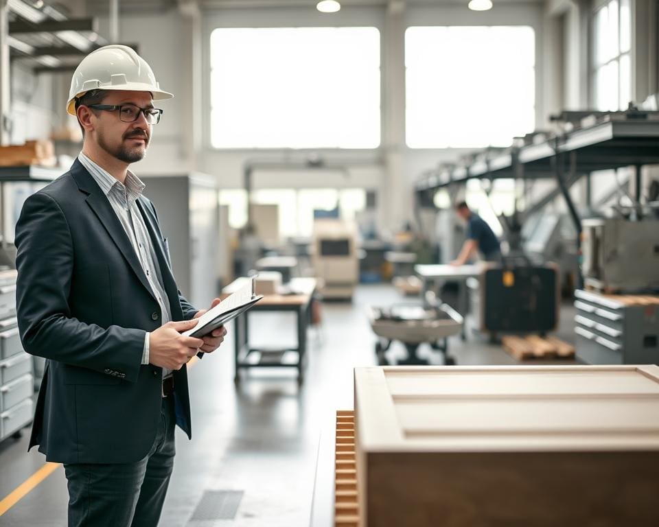 Hoe ondersteunt een productieleider afwerking?