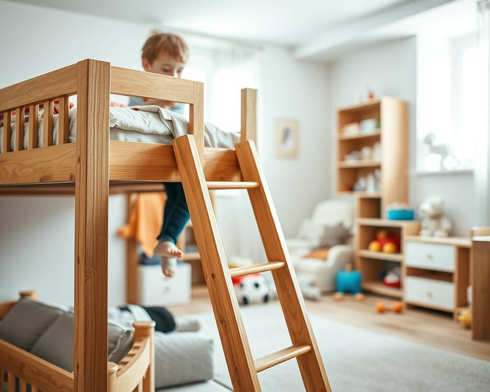 Hoe praktisch is een kinderbed met ladder in dagelijks gebruik?