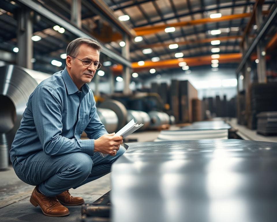 Wat doet een kwaliteitsmanager bij staalbedrijven?