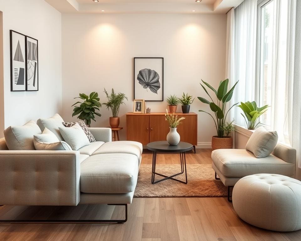 Hoe kies je een bank voor een kleine woonkamer?