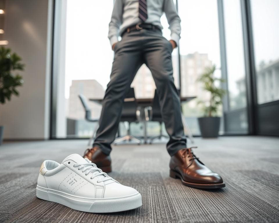 Welke sneakers passen bij een zakelijke outfit?