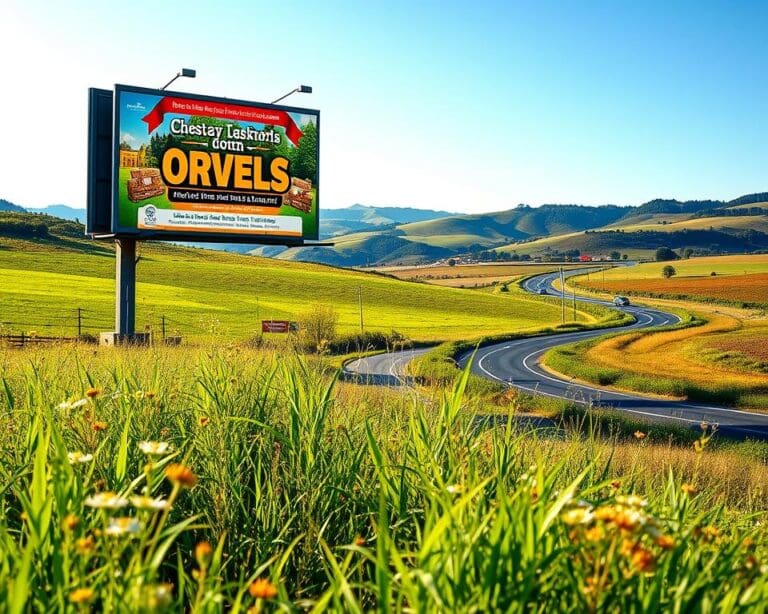 reclamebord langs de weg
