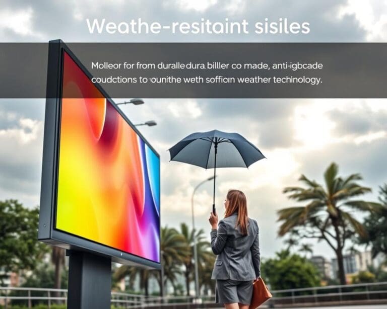 weerbestendige buitenreclame